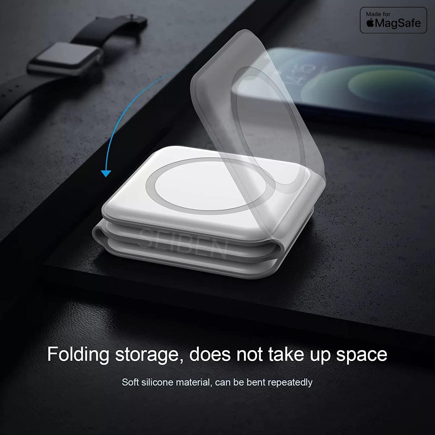 3 in 1 Magnetic Foldable Magsafe Wireless Charger- Nexioco